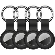 Compatible With AirTag Case Keychain For Air Tag Holder Silicone For AirTags Key Ring Cases Tags Chain Compatible With Apple For AirTag GPS Item Finders Accessories
