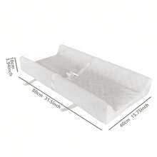 Reusable Baby Diaper Changing Pad, Soft & Comfortable White Diaper Changing Station