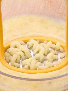 1pc Stainless Steel Potato Masher, Manual Garlic Press Crusher Kitchen Tool - Multicolor - View 4