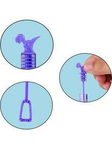 12/24/48pcs Colorful Mini Bubble Sticks, Cute Star Shaped Bubble Straws, Bubble Party Gifts, Party Desktop Decorations, Party Photo Props, Party Atmosphere Builders, Multiple Colors, Suitable For Theme Birthdays, Christmas, Halloween, Carnival Prizes, Weddings, Very Suitable For Wedding Decoration And Outdoor Games (Color Random) - Blue - View 7