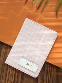 Takeoak 1 buc. Husă elegantă pentru pașaport, personalizată, cu monogramă aurie, cu imprimeu clasic Houndstooth, suport retro personalizat pentru documente, cadou unic de călătorie, cadouri de ziua de naștere pentru nuntă, ziua de naștere a miresei, iubitului/iubitei, prietenului/iubitei - o marime - Vizualizare 15