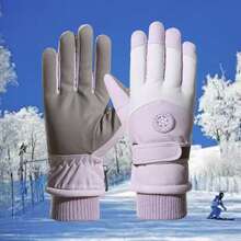 1 Đôi Găng tay cảm ứng trượt tuyết mùa đông cho nữ - Nhiều màu - Xem 13