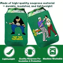 1 件/4 件趣味高尔夫罐冷却器 - 高尔夫啤酒罐套，可重复使用的氯丁橡胶啤酒保温套，适用于高尔夫游戏派对用品，是高尔夫爱好者的绝佳生日礼物/圣诞节礼物/万圣节礼物/感恩节礼物/父亲节礼物 - 彩色 - 查看 7