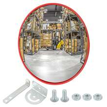 30cm/45cm/60cm konvexer Verkehrsspiegel für Einfahrt, Lager und Garagensicherheit oder Laden- und Bürosicherheit, mit verstellbarer Wandbefestigungshalterung zur Beseitigung von toten Winkeln und Ecken in Innen- und Außenbereichen