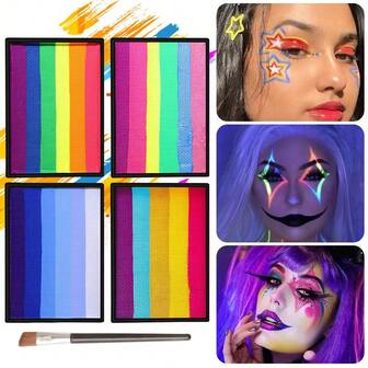 Ytruns “专业面部彩绘调色板 - 适用于角色扮演和派对化妆，显色度高且持久”