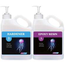 240ml/500ml/1000ml Crystal Clear Epoxy Resin AB Glue Set, 1:1 Mix, High Transparency And Quick Drying, No Bubbles, Anti-Yellowing, Smooth Surface, Suitable For DIY Art River Tables, Jewelry Casting Crafts - Multiple Specifications - View 12