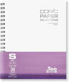 Wire-Bound - Cuaderno de bocetos S, 5 x pulgadas, papel de enlace premium (157 g/²), 30 hojas, color blanco - Blanco - Ver 1