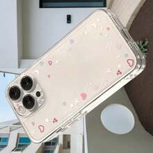 Funda Ultrafina a Prueba de Golpes y Resistente a las Manchas Una Funda de Teléfono Transparente Linda y Refrescante con una Pequeña Luna de Amor Colorida y Estrellas en el Borde del Espacio, Compatible con Apple  16, 15, 14, 13, 12, 11, XS, XR, X, 8, 7 Mini Plus Pro Max SE Series. Perfecto para regalos de Halloween, regalos de Pascua, cumpleaños, para una novia, novio, amigo o para ti mismo. Funda de Teléfono Minimalista y Premium - 1 pieza - Ver 2