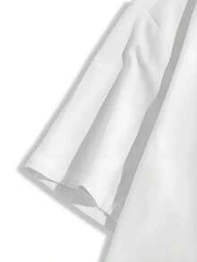 I Am A Bored Letter Print Short Sleeve Round Neck T-Shirt