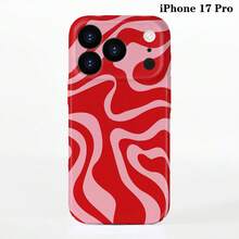 1pc Minimalist Asymmetrical Patchwork Pattern Glossy Hard Shell Phone Case, Suitable For IPhone 11/12/13/14/15/16 Pro Max
