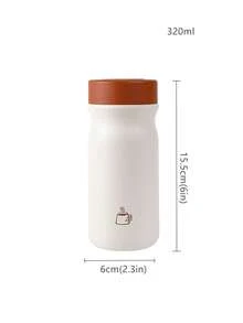 1pc Fashionable Mini 316 Stainless Steel Double Wall Insulated Tumbler, Hiking Leisure Cup, Women's Pocket Cup, Minimalist Style Gift Cup, Flat Bottom Cup