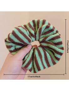 Fashionable Autumn And Winter Knitted Laid-Back Style Hair Ties, Bun Hair, Leather Band Hair Ties ,Ponytail Holders ,Hair Elastics ,Hair Rubber Bands ,Scrunchies ,Hair Rope