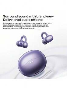 REMAX Căști Bluetooth CozyBuds W29, non-in-ear, cu cleme sigure și confortabile pentru urechi, autonomie lungă a bateriei, rezistență la transpirație IPX, potrivite pentru exerciții fizice și naveta, tehnologie audio wireless, albastru galaxie