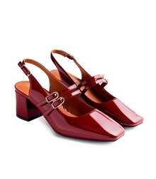 Women Pumps - Burgundy - View 2