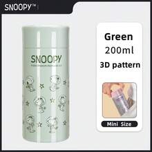1pc 200ML Snoopy Stainless Steel Vacuum Insulated Cup, Compact Cute Pocket Bottle, Outdoor Portable Unisex Minimalist Water Bottle, High-Quality - Multicolor - View 11