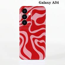 1pc Minimalist Asymmetrical Patchwork Pattern Glossy Hard Shell Phone Case, Suitable For IPhone 11/12/13/14/15/16 Pro Max