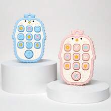 Bộ 2 đồ chơi gặm nướu hình gấu trúc bằng silicon hoạt hình, đồ chơi gặm nướu giáo dục hình chim cánh cụt điều khiển từ xa bằng silicon, đồ chơi gặm nướu điều khiển trò chơi giải trí giáo dục - Đồ chơi nhai giác quan hoàn hảo cho trẻ sơ sinh từ 6-12 tháng tuổi, chủ đề gấu trúc, đồ gặm nướu hình động vật đáng yêu, món quà tuyệt vời nhất cho trẻ sơ sinh - Nhiều màu - Xem 8