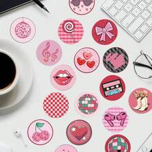 50PCS Highlight Covers Stickers Decals For Phone Scrapbook Skateboard Luggage Guitar Graffiti Aesthetic Sticker - Apricot - View 9