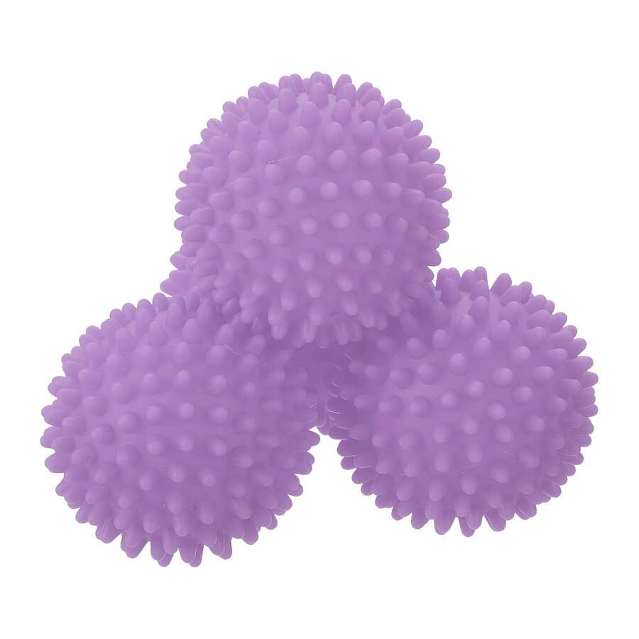 1pc Dryer Balls – Essential Laundry Accessory, Reduces Drying Time | Minimizes Static & Softens Clothes Naturally, Durable & Reusable, Fits All Fabric Types, Great For Personal Use & Gifting - Màu tím - Xem 1