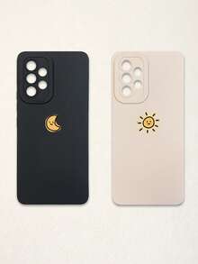Couple Phone Cases - Sun & Moon Design, Black & White Phone Cases Compatible With IPhone & Galaxy Smartphones, Phone Cases, Case Compatible With IPhone 17 Pro Max, Covers, Cute Phone Cases, Compatible With IPhone 13, 15, 16 Pro Max, 16 - Multicolor - View 33