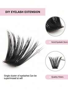 200PCS 80D Eyelash Extension Kit – DIY Individual Lash Clusters (D Curl, 0.31–0.63inch), False Lashes Kit For Natural Look, Fluffy & Full Volume, Lash Bond & Seal, Tweezers & Lash Brush, Perfect For Daily Wear, Party, Wedding, Halloween, Thanksgiving, Christmas & New Year's, Lash Clusters, Eyelash Clusters, Individual Eyelashes, Lashes, Fake Lashes, Beauty & Health, Personal Care, Festive Glam Beauty - D - 查看 7