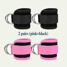 1 件装跆拳道护踝腿部力量训练阻力带脚踝袖口组合运动绑带脚链健身房配件 - 粉色 - 查看 13