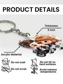 Catygift Personalisierter Acryl-Schlüsselanhänger für Paar, individuelles Paar-Geschenk für Jahrestage, einzigartiges Geschenk mit Namen, 2D Flachdesign