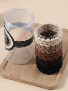 1 Jar Woven High Elastic Hair Ties, Thick Hair Bands For Ponytail, Hair Accessories ,Ponytail Holders ,Hair Elastics ,Hair Rubber Bands ,Scrunchies ,Hair Rope