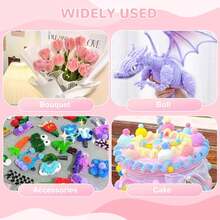 500 件管道清洁器工艺品 - 散装管道清洁器，含 5 种颜色管道清洁器、雪尼尔花茎用品，含 20 件花茎、园艺胶带和花蕊以及贺卡，适用于花束 DIY 艺术和工艺项目 - 彩色 - 查看 10