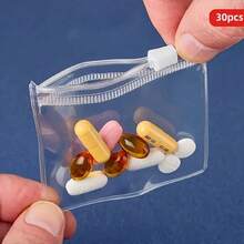 10pcs Small Item Storage Bag, Storage Bag, Portable Travel Storage Bag, Reusable Item Storage Bag, Zipper Bag Set, Jewelry Storage Bag, Portable Storage Bag Organizer Pouches Vacation Essentials - 10件 - 查看 6