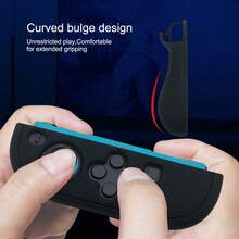 2pcs 2nd Gen Controller Grip Covers, Curved Textured Design, Anti-Slip, Anti-Sweat, Scratch-Resistant, Enhances Grip - Multicolor - View 4