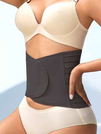 钩环腰部训练带，透气腰带，纯色背部支撑