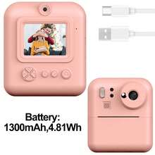 Instant Printing Of Children's Cameras,Instant Digital Video Cameras For Children,Christmas And New Year Gifts For Girls And Boys Aged 3-12,Portable Toys For Cameras For Children Aged 3,4,5,6,7,8,9 And 10,With Individual Items And Camera Sets For Everyone To Choose From