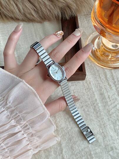 1条金色竹节结表带，时尚女士石英表，金色，适合日常佩戴，复古风格，情侣表，最佳礼品之选