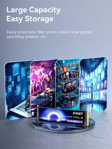 M.2 NVMe SSD 1T/512GB PCIe 3.0 X4 Internal Solid State Drive With 3500MB/S Read Speed 2280 Form Factor For Gaming Laptops, Desktops & Ultrabooks High-Performance SSD For OS Boot, 4K Editing & Heavy Workloads - Recolor - View 8