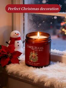 圣诞之夜 - 100克/200克/50克玻璃罐装香氛大豆蜡烛 | 香薰蜡烛,送给闺蜜的生日礼物,送给女性的冬季礼物,圣诞家居装饰。 - 聖誕節款 - 查看 7