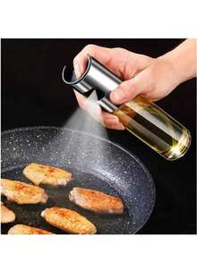 1/2/4 chai xịt dầu ô liu, dùng cho bình đựng dầu ăn, chai đựng giấm, nồi chiên không dầu, nấu ăn trong bếp, chiên, salad, nướng, nướng - trong suốt - Xem 5