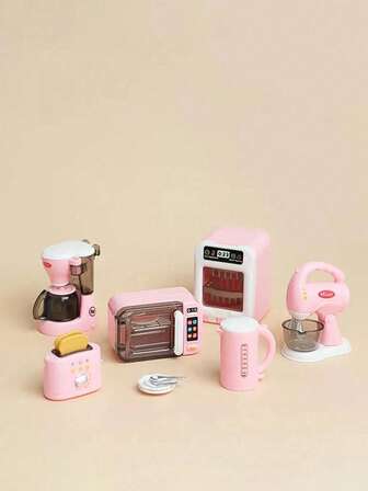 Mini Kitchen Playset – Cute Tabletop Cooking Utensil Figurines For Room Decor, Dollhouse Scenes, Miniature Displays, And Aesthetic Photography | Creative Collectible Gifts For Teens And Friends (Self-Installation Required - Random Styles)