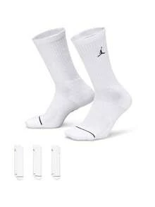 Jordan 3 Pairs Unisex UJ Everyday Cushioned Crew Socks DX9632-100 - White - View 10