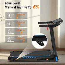 MERAX Incline Treadmill For Running & Walking, 3.0 HP Treadmills For Home 350 Lbs Weight Capacity Hydraulic System Auto-Folding Treadmill With Type C & USB Charge For Android, 10MPH, Bluetooth Speaker - Xem 10
