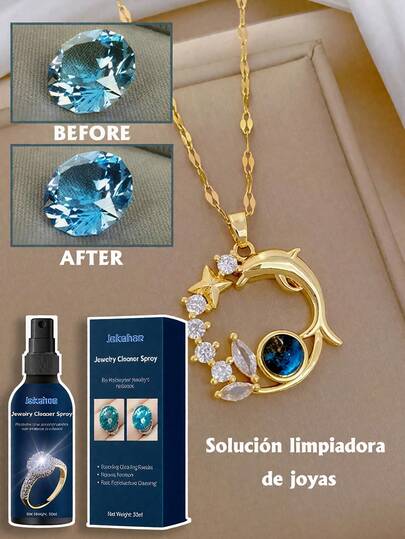 Limpiador de joyas collar joyas oro joyas negro descontaminación anti-oxidación mantenimiento limpiador