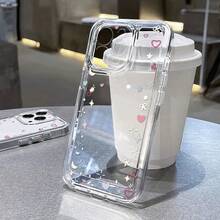 Funda Ultrafina a Prueba de Golpes y Resistente a las Manchas Una Funda de Teléfono Transparente Linda y Refrescante con una Pequeña Luna de Amor Colorida y Estrellas en el Borde del Espacio, Compatible con Apple  16, 15, 14, 13, 12, 11, XS, XR, X, 8, 7 Mini Plus Pro Max SE Series. Perfecto para regalos de Halloween, regalos de Pascua, cumpleaños, para una novia, novio, amigo o para ti mismo. Funda de Teléfono Minimalista y Premium - 1 pieza - Ver 7