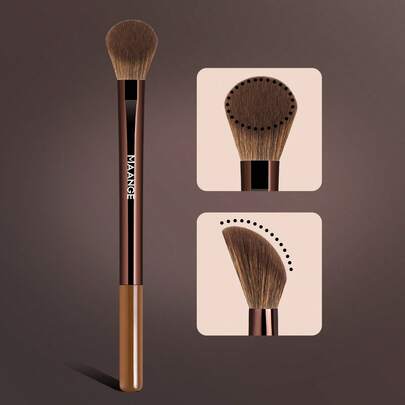 MAANGE 1 cọ trang điểm chuyên nghiệp, hiệu quả và bền bỉ, thích hợp cho mặt, phấn phủ, má hồng, che khuyết điểm, tạo khối, tạo khối mũi, phấn mắt, hoàn thiện chi tiết, lý tưởng cho gia đình hoặc du lịch, hoàn hảo cho những người yêu thích làm đẹp và làm quà tặng.