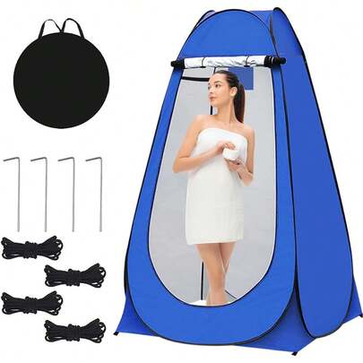 Carpa De Ducha Para Acampar,Tienda De CampañA Para Ducha,BañO De Campamento,1.9x1.2x1.2m FáCil De Montar,Ligero Plegable Para Acampar, Caminar, Viajar A La Playa Junto Al Mar