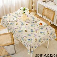 مفرش طاولة مستطيل مقاوم للماء والزيت ومانع للانزلاق، بنمط مربعات ولون أحادي، للمنزل وطاولة الطعام وطاولة القهوة