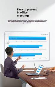 Acer Type-C 扩展坞、千兆以太网端口、USB3.0 集线器、RJ45 适配器、HDMI 4K@60Hz、PD 充电扩展坞 - 深灰色 - 查看 3