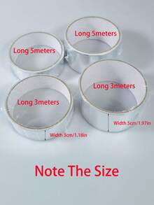 1pc Tear-Resistant Aluminum Foil Tape,Extra Strong Waterproof Duct Tape - Versatile Silver Grey AdhesiveHigh-Temp Flame Retardant, Oil/Waterproof & Moisture-Resistant Self-Adhesive Insulation Tape For Stovetop & Kitchen Countertops - Durable Seam Sealing Repair Tape, Stove Top Protectors,Kitchen, Bathroom Shower And Toilet Edge Trimming Kit. - Multicolor - View 4