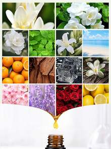 10ml Aroma Diffuser Essential Oil, Water Soluble Aroma Essential Oil Humidifier Specific Essential Oil Plant Essential Oil Set, Rose Vanilla Lavender Sandalwood Cherry Blossoms Lemon Sweet Orange Blue Wind Chime Aroma Essential Oil, Suitable For Aroma Stones, Aroma Burners, Aroma Diffusers - New 1 - View 4