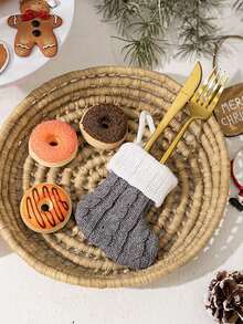 1 mặt dây chuyền cây thông Noel, tất đan cỡ lớn, màu hồng, xám, tất đan dung tích lớn, quà tặng Giáng sinh thời trang, tất treo cho cây thông Noel, treo tường, trang trí nhà cửa dịp lễ hội, quà tặng đầy màu sắc - Nhiều màu - Xem 6