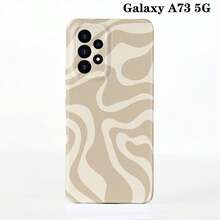 1pc Minimalist Asymmetrical Patchwork Pattern Glossy Hard Shell Phone Case, Suitable For IPhone 11/12/13/14/15/16 Pro Max